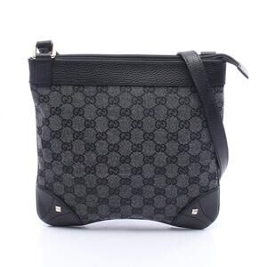 GUCCI Black Leather Shoulder Bag